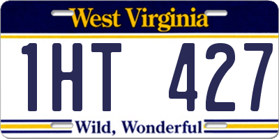 WV license plate 1HT427