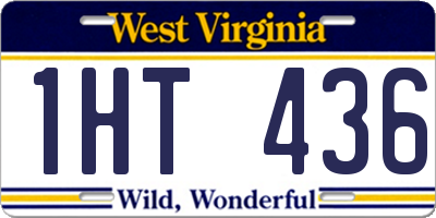 WV license plate 1HT436