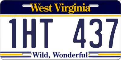 WV license plate 1HT437