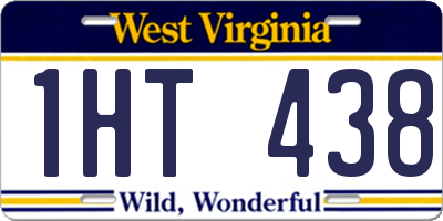 WV license plate 1HT438
