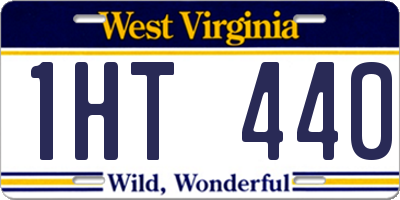 WV license plate 1HT440