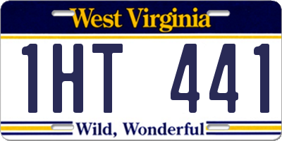 WV license plate 1HT441