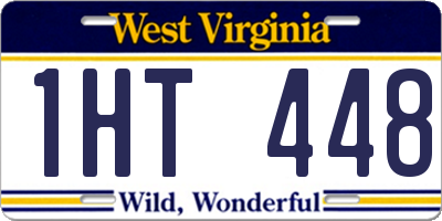 WV license plate 1HT448