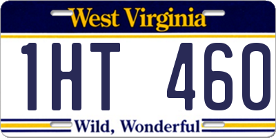 WV license plate 1HT460