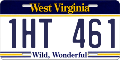 WV license plate 1HT461
