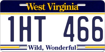 WV license plate 1HT466