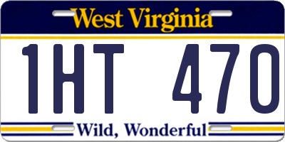 WV license plate 1HT470