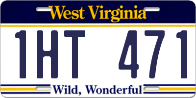 WV license plate 1HT471