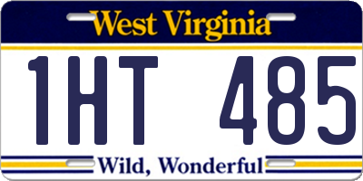 WV license plate 1HT485
