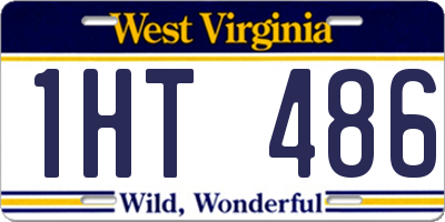 WV license plate 1HT486