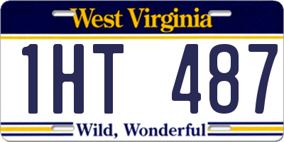 WV license plate 1HT487