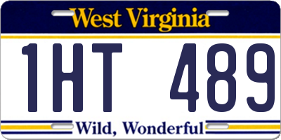 WV license plate 1HT489