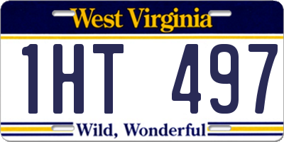 WV license plate 1HT497