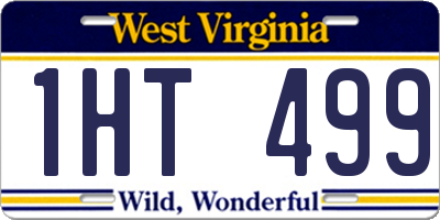 WV license plate 1HT499