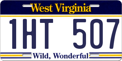 WV license plate 1HT507