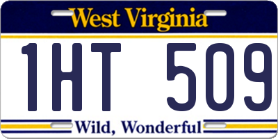 WV license plate 1HT509