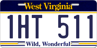 WV license plate 1HT511