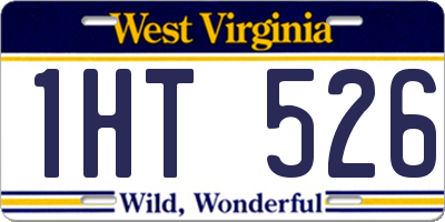 WV license plate 1HT526