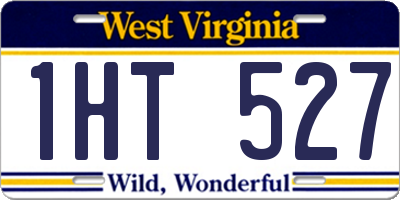 WV license plate 1HT527