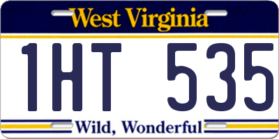 WV license plate 1HT535