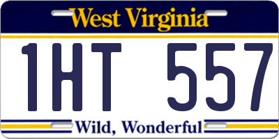 WV license plate 1HT557