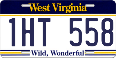 WV license plate 1HT558