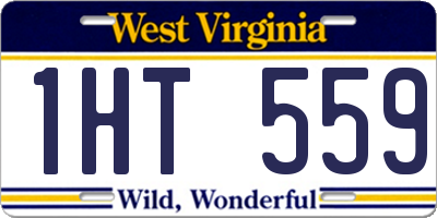WV license plate 1HT559