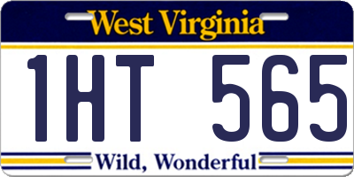 WV license plate 1HT565