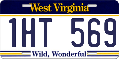 WV license plate 1HT569