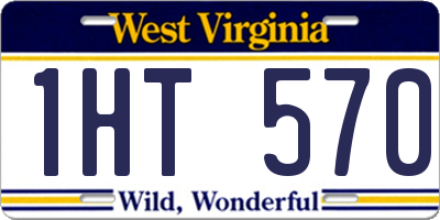 WV license plate 1HT570