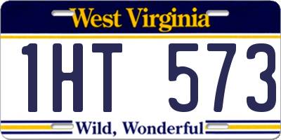 WV license plate 1HT573