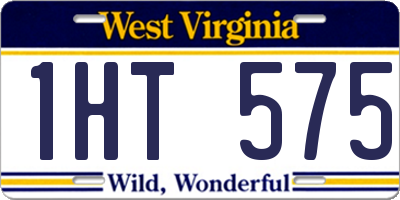 WV license plate 1HT575