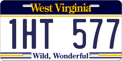 WV license plate 1HT577