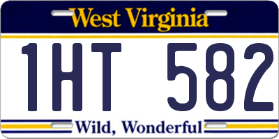WV license plate 1HT582