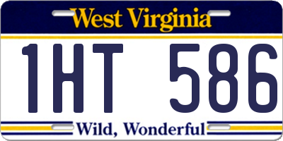 WV license plate 1HT586