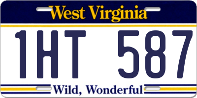 WV license plate 1HT587