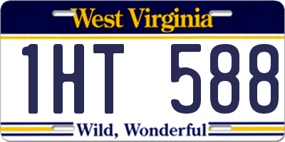 WV license plate 1HT588