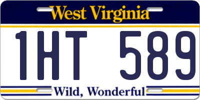 WV license plate 1HT589