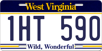 WV license plate 1HT590