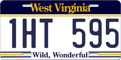 WV license plate 1HT595