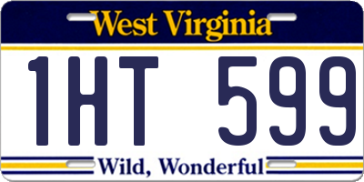 WV license plate 1HT599