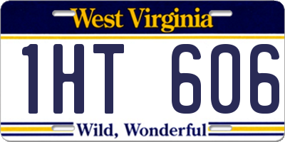 WV license plate 1HT606