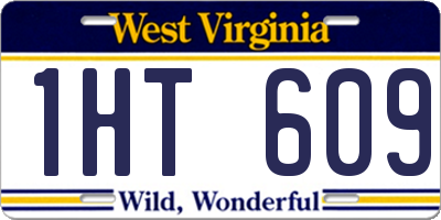 WV license plate 1HT609