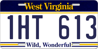WV license plate 1HT613