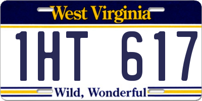 WV license plate 1HT617