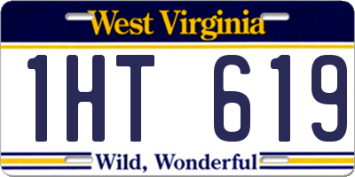 WV license plate 1HT619