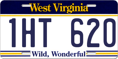 WV license plate 1HT620