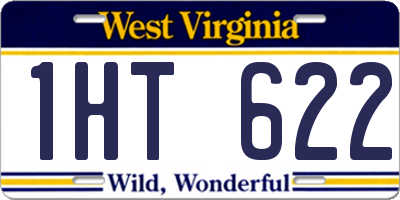WV license plate 1HT622