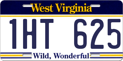 WV license plate 1HT625