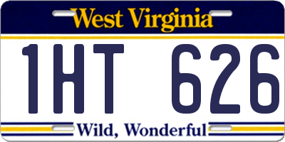 WV license plate 1HT626